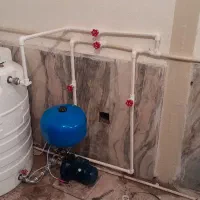 نصب پمپ و منبع آب ساختمان
