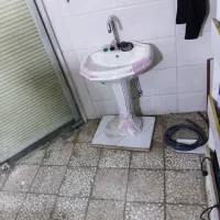 روشویی سرامیکی بخاری برقی فن دار دیواری