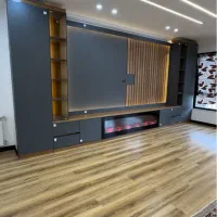 دکوراسیون داخلی|کتابخانه، شلف، قفسه‌های دیواری|رشت, شهرک قدس|دیوار