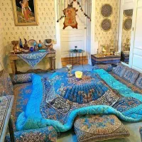 لحاف کرسی مدل انارستانی سفارشی 4 در 4 متر کامل فول