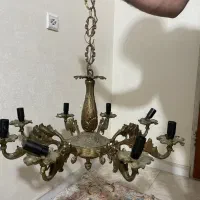 لوستر قدیمی برنز