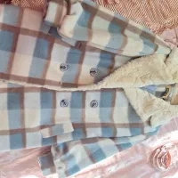 پالتو فوتر آبی آسمانی نسکافه ای|لباس|میانه, |دیوار