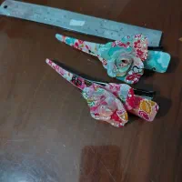 دوعدد گیره ی  موی کره ای (رنگ فیروزه ای وصورتی)|بدلیجات|نیشابور, بلوار گلها|دیوار