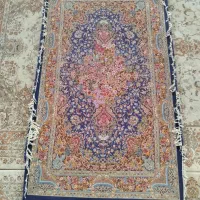 قالیچه دست‌باف چله و گُل ابریشم