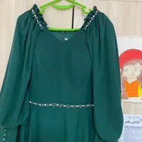 پیراهن مجلسی رنگ یشمی|لباس|نوشهر, |دیوار