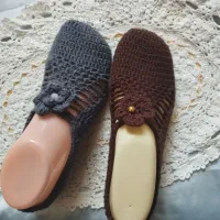 بافت های  دستباف فانتزی کلاه پاپوش اویزبافتنی