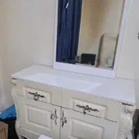 تختخواب دونفره، به همراه تشک،رنگ بژ