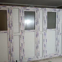 درب و پنجره دوجداره upvc و آلومینیوم ریگلاژ و توری
