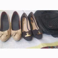 کفش سایز37 دو جفت با کیف زنانه