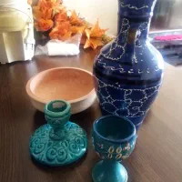 تعدادی سفال و چاقو گلدان کوچک ظرف ژله یا کیک|ظروف سرو و پذیرایی|شیراز, شهرک گلستان شمالی|دیوار