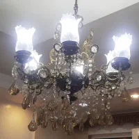 لوستر برنج،شش شاخه|لوستر و چراغ آویز|قزوین, |دیوار