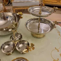 سرویس ظروف برنج استیل هندی|ظروف سرو و پذیرایی|تهران, نیاوران|دیوار