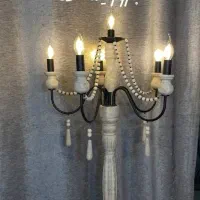 لوستر ریسه چوبی تولیدی عالیجناب|لوستر و چراغ آویز|مشهد, شهرک رازی (شهرک غرب)|دیوار