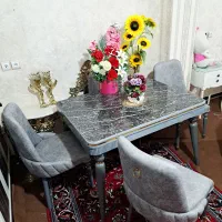 میز غذاخوری چستر طرح سنگی