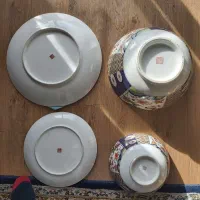 کاسه بشقاب مرغی قدیمی|کلکسیون اشیاء عتیقه|اصفهان, باغ زرشک|دیوار