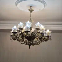 دو عدد لوستر برنج|لوستر و چراغ آویز|تهران, حافظیه|دیوار