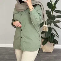 مانتو قواره دار بغل دکمه