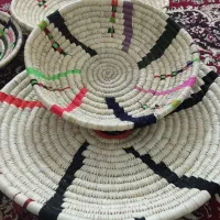 تولید از برگ درخت نخل و نخ رنگی|صنایع دستی و سایر لوازم تزئینی|جم, |دیوار