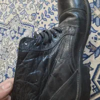 کفش پوتین چرم خالص