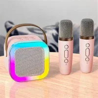 اسپیکر به همراه دو میکروفون