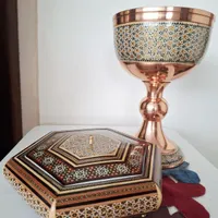 ست ظروف مسی فیروزه کوبی|صنایع دستی و سایر لوازم تزئینی|تهران, افسریه|دیوار