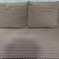 کاناپه ۲ نفره تخت خواب شو مدل لوکاس رنگ نسکافه ای