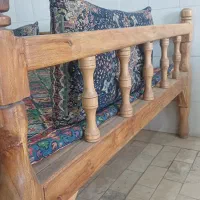 تخت چوبی مناسب کافه و باغ|کافی‌شاپ و رستوران|مهریز, |دیوار