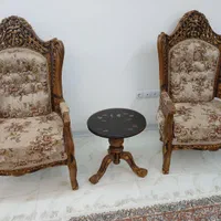 یک دست مبل سلطنتی چوب گردو
