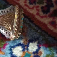 انگشتر جواهرات فیروزه نیشابور رکاب دستی آب طلا|جواهرات|میانه, |دیوار