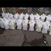 مانکن نیم تنه پلاستیکی وچوب لباسی بزرگ وبچگونه