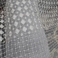 شال پرده نو دانتل ترک یک جفت|پرده، رانر، رومیزی|تهران, دولاب|دیوار