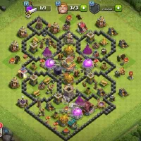 دو عدد اکانت کلش آف کلنز طاق فری فایر|کنسول، بازی ویدئویی و آنلاین|پارسآباد, |دیوار