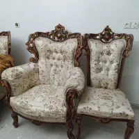 مبل ۹ نفره سالم با کاور لوستر ۱۵شاخه و میز تلوزیون|مبلمان خانگی و میز عسلی|تهران, تولید دارو|دیوار