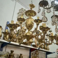 لوستر برنزی و آبکاری|لوستر و چراغ آویز|قرچک, مهدیه|دیوار