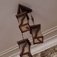 لوستر و پرده