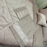 رو تختی مخمل دو نفره نو نو هفت تیکه