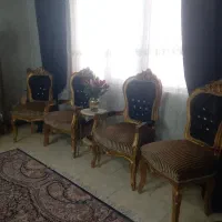 مبل استیل تمام چوب راش منبت 9 نفره|مبلمان خانگی و میز عسلی|شاهدشهر, |دیوار