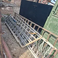 پله اهنی با نرده بغل آهنی ۱۵ پله