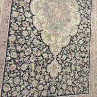 فرش طرح ابریشم سرمه اس