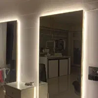 ۴ عدد آینه دیواری با ابزار پشت و نور مخفی