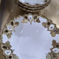 ظروف پذیرایی سفید طلایی|ظروف سرو و پذیرایی|سبزوار, زینبیه|دیوار