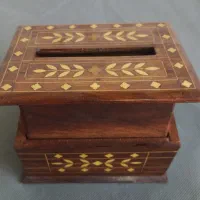جا سیگاری چوبی هندی|کلکسیون اشیاء عتیقه|شیراز, بازار|دیوار