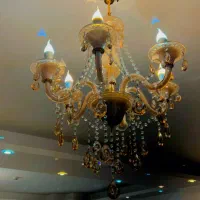 لوستر ۶شعله کریستال