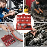 ابزار ۴۶ پارچه میخکوب دستی  دریل پیچ گوشتی شارژی|ابزارآلات|کرج, مصباح|دیوار