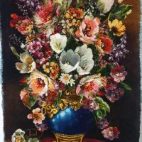 تابلو فرش  دستبافت  ابریشم|تابلو فرش|تبریز, |دیوار