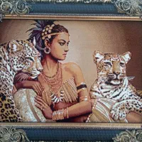 ابریشمدستبافتگونه پرتراکم فرش تصویری تبریزتابلوفرش