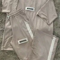 ست تیشرت لانگ و شلوار بگ