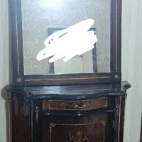 آیینه کنسول چوبی|بوفه، ویترین، کنسول|گناباد, |دیوار