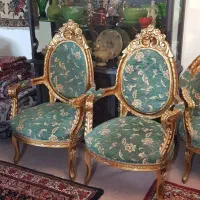 مبل استیل فرحی طلایی ۹ نفره معاوضه با گوشی دارم|مبلمان خانگی و میز عسلی|کرج, شهرک پردیسان|دیوار