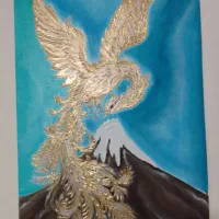 تابلو  سیمرغ طلایی